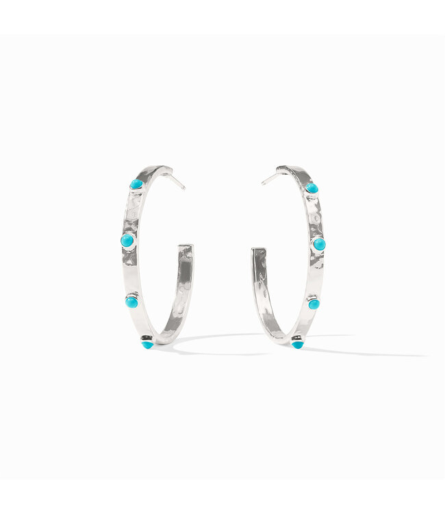 JULIE VOS Crescent Stone Hoop