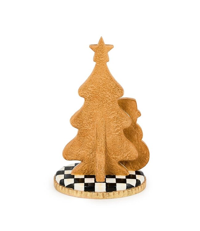 MACKENZIE CHILDS Gingerbread Small Snowman Tree