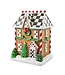 MACKENZIE CHILDS Holly Village Illuminated Gingerbread House