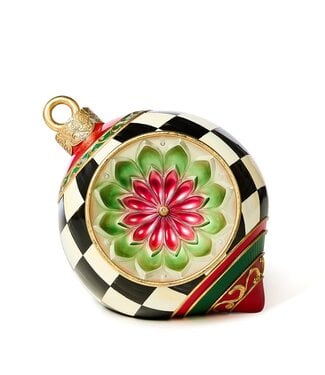 MACKENZIE CHILDS Reflector Illuminated Medium Trophy Ornament