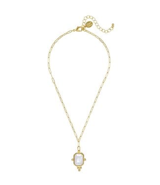 SUSAN SHAW Grace Paperclip Necklace