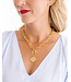 SUSAN SHAW Coin Toggle Necklace