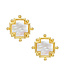 SUSAN SHAW Mother of Pearl Cross Studs