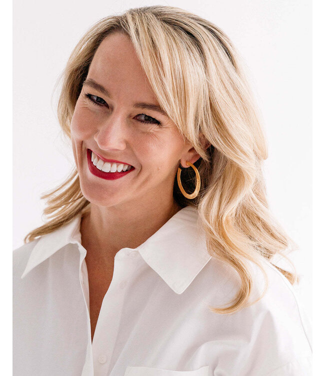 SUSAN SHAW Hammered Hoops