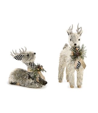 MACKENZIE CHILDS Courtly Noel Metallic Deer - Sold Individually