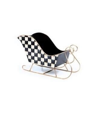 MACKENZIE CHILDS Courtly Check Medium Tin Sleigh