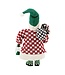 MACKENZIE CHILDS Check It Out Small Fabric Santa