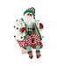 MACKENZIE CHILDS Check It Out Jovial Fabric Santa