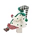 MACKENZIE CHILDS Check It Out Jovial Fabric Santa