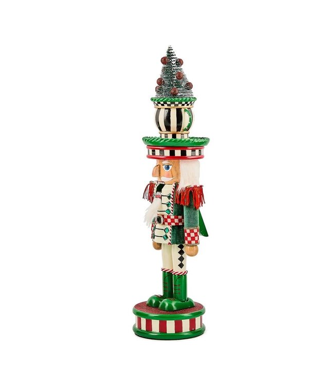 MACKENZIE CHILDS Check It Out Teacup Nutcracker