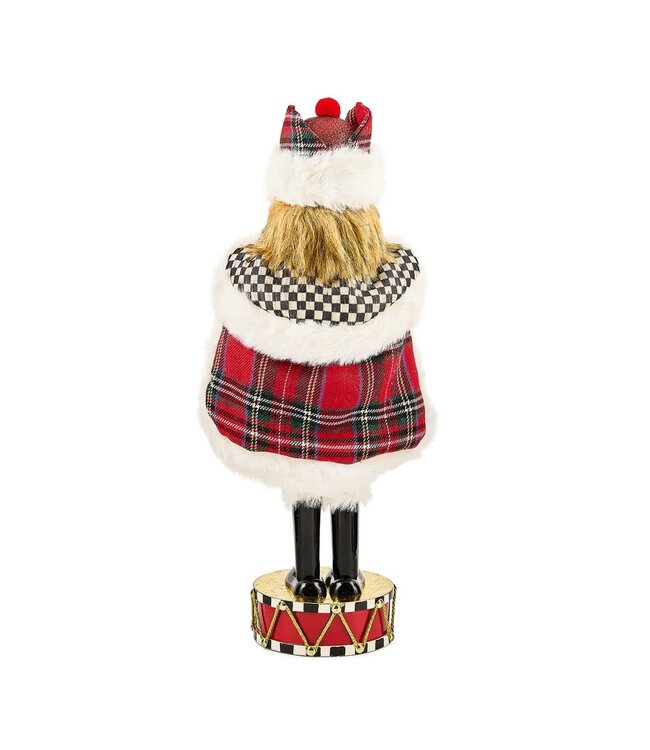 MACKENZIE CHILDS Tartan Cardinal Nutcracker
