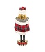 MACKENZIE CHILDS Tartan Cardinal Nutcracker