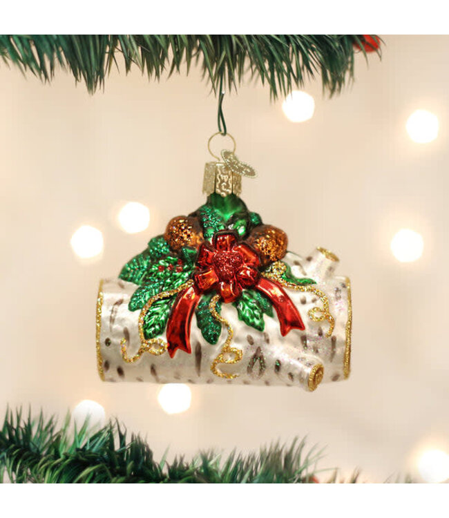 OLD WORLD CHRISTMAS Yule Log Ornament