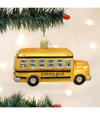 OLD WORLD CHRISTMAS School Bus Ornament