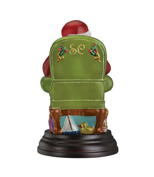 OLD WORLD CHRISTMAS Santa Checking His List Light