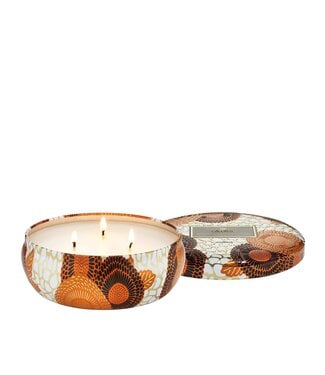 VOLUSPA Spiced Pumpkin Latte Capsule 3 Wick Tin