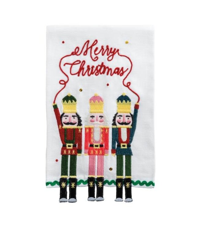 Dangle Embroidery Christmas Towel
