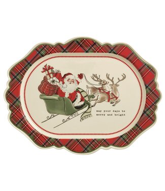 Classic Xmas Tartan Platter
