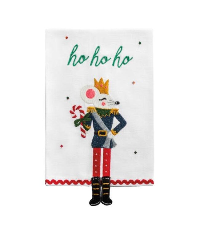 Dangle Embroidery Christmas Towel