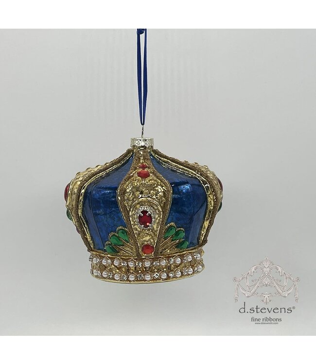 5.125" Glass Jeweled Crown