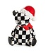MACKENZIE CHILDS Courtly Santa Bear Cookie Jar