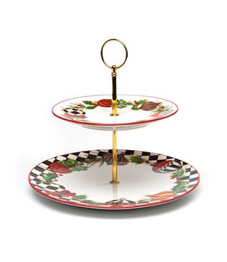 MACKENZIE CHILDS Deck the Halls Sweet Stand