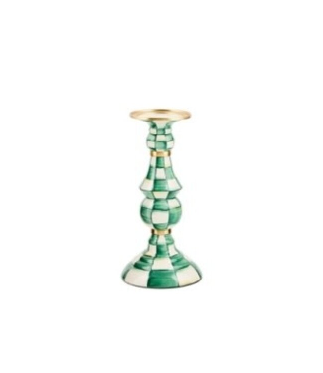 MACKENZIE CHILDS Check Pillar Candlestick