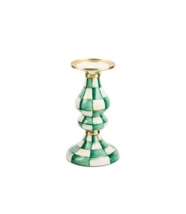 MACKENZIE CHILDS Check Pillar Candlestick