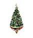 MACKENZIE CHILDS Tree Spinning Top Glass Ornament