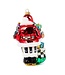 MACKENZIE CHILDS Santa with Gifts Glass Ornament