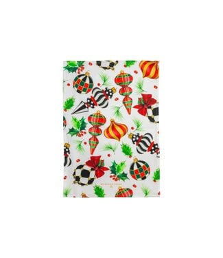 MACKENZIE CHILDS Deck the Halls Dish Towel