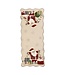 MACKENZIE CHILDS Santa with Tree Lights Beaded Table Runner