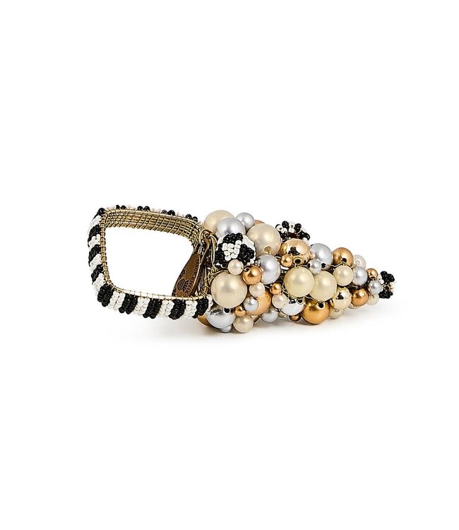 MACKENZIE CHILDS Glam Up Beaded Tree Napkin Ring