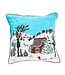 MACKENZIE CHILDS Alpine Scene Throw Pillow
