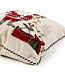 MACKENZIE CHILDS Santa with Tree Lights Throw Pillow