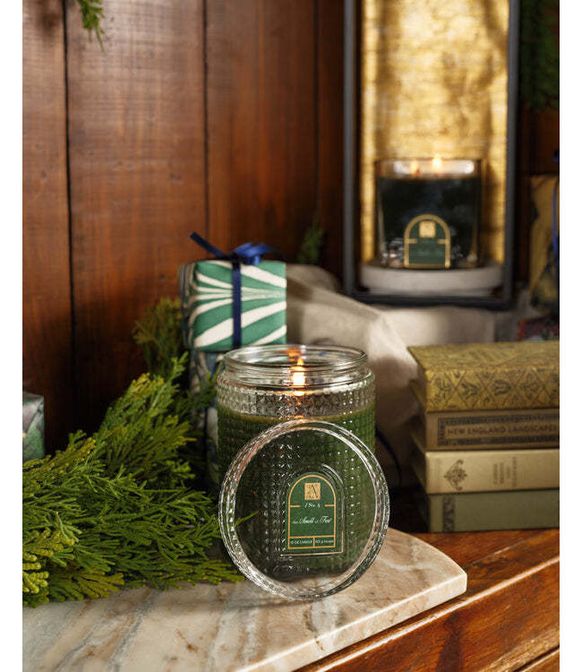 AROMATIQUE The Smell of Tree - Textured Glass Candle with Lid