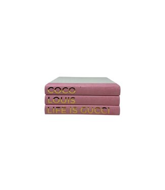 3 Vol Coco Louis Lig on Light Pink / Off-White Covers - Sold as Set