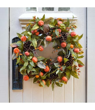 Autumn Persimmon Wreath