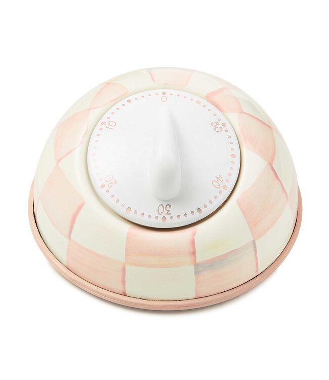 MACKENZIE CHILDS Rosy Check Kitchen Timer