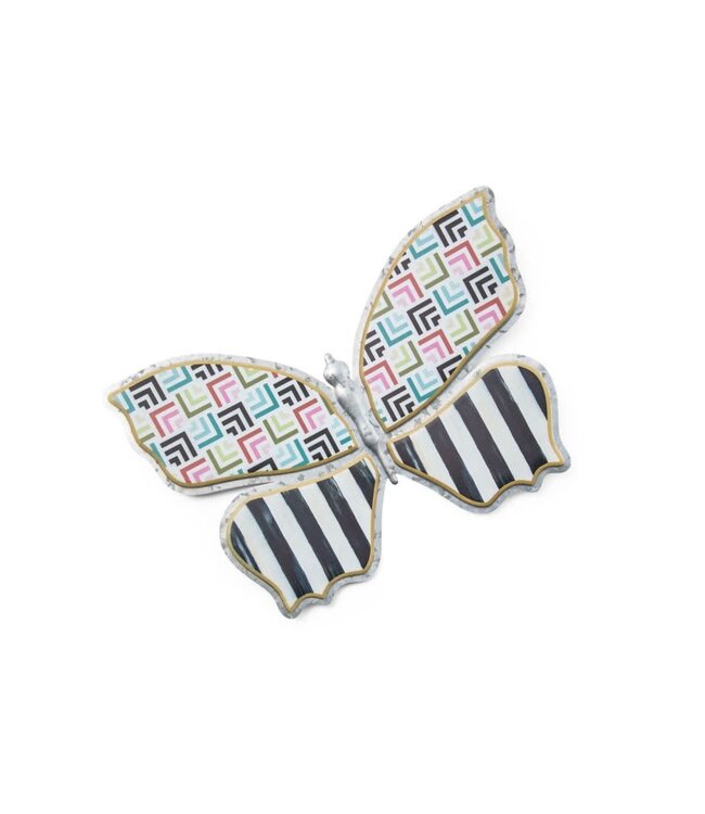 MACKENZIE CHILDS Always Flowers Outdoor Butterfly Wall Decor