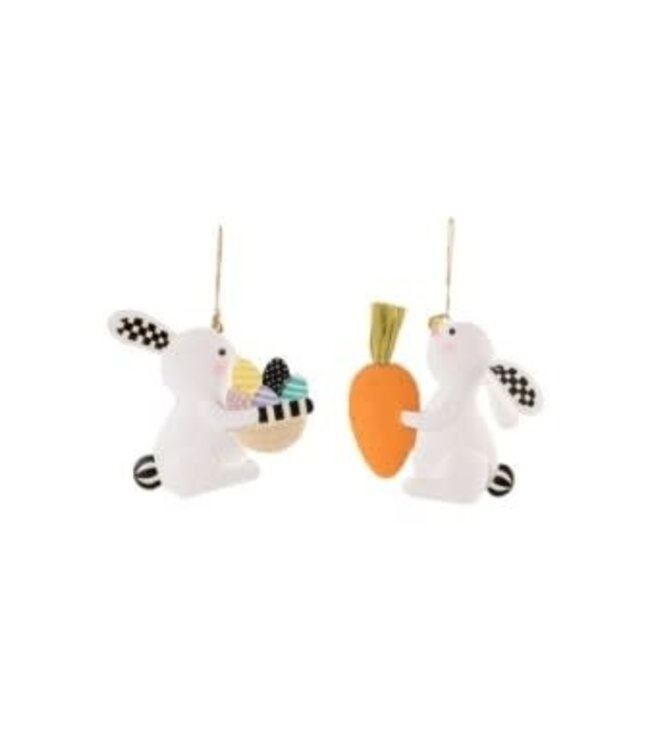 MACKENZIE CHILDS bunny ornament