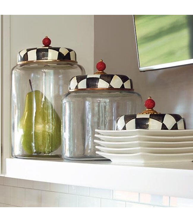 MACKENZIE CHILDS Courtly Check Storage Canister