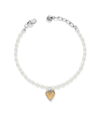 BRIGHTON Cascade Embrace Pearl Heart Bracelet