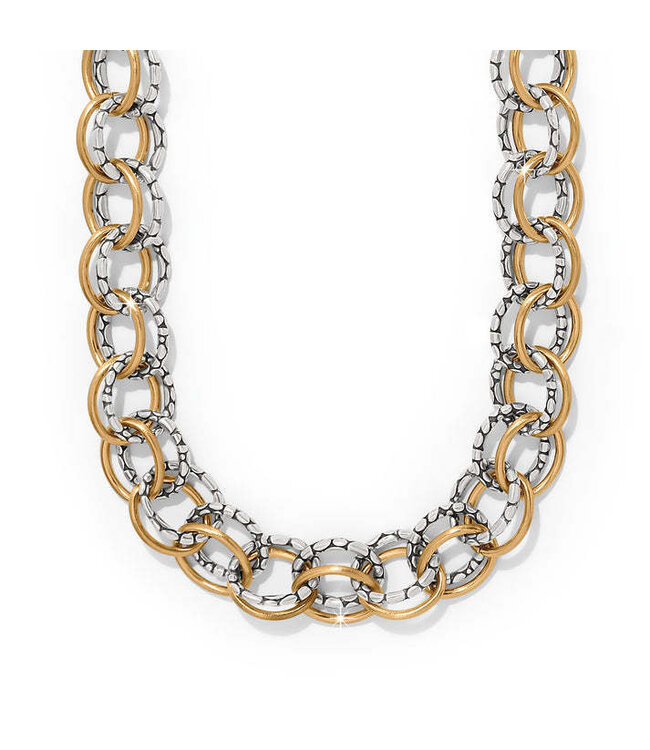 BRIGHTON Pebble Link Two Tone Necklace