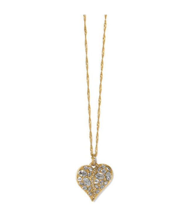 BRIGHTON Trust Your Journey Heart Necklace - Gold