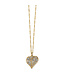 BRIGHTON Trust Your Journey Heart Necklace - Gold
