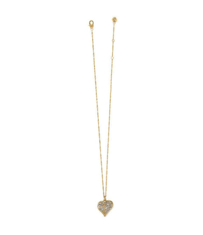 BRIGHTON Trust Your Journey Heart Necklace - Gold