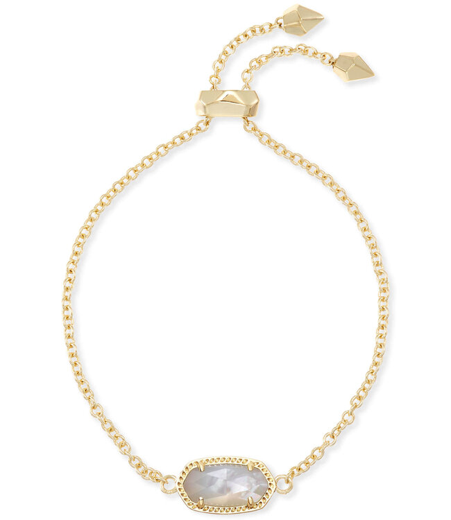 KENDRA SCOTT Elaina Delicate Chain Bracelet Gold Ivory Mother Of Pearl