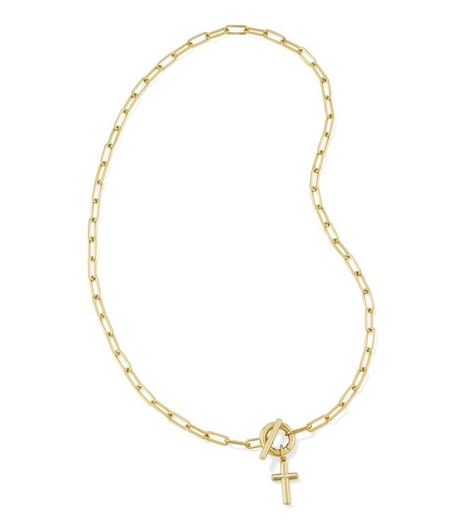KENDRA SCOTT Cross Link and Chain Necklace