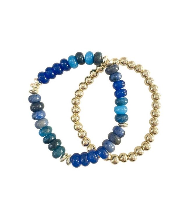 Jamie Bracelet Set - Dark Blue Mix